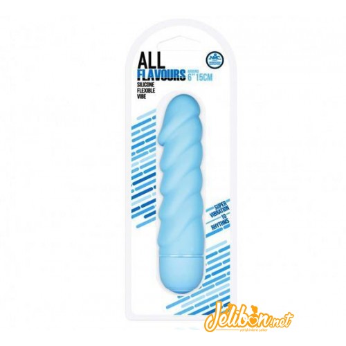 All Flavours Bükülebilir Titreşimli Silikon Vibratör (Mavi)