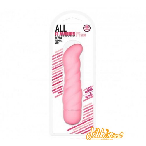 All Flavours Bükülebilir Titreşimli Silikon Vibratör (Pembe)