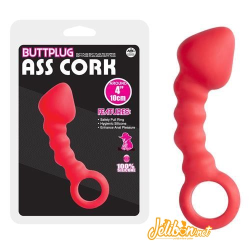 Ass Cork 10cm 4 Kırmızı Anal Tıkaç