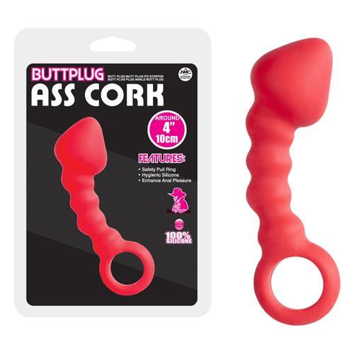 Ass Cork 10cm 4 Kırmızı Anal Tıkaç