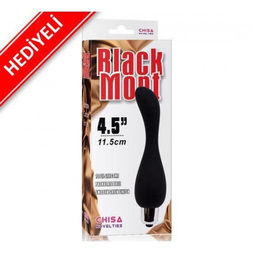 Black Mont Titreşimli Anal Tıkaç (Plug) - HEDİYELİ