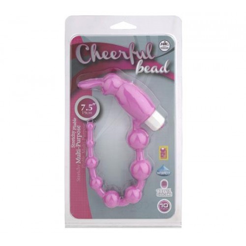 Cheerful Bead Titreşimli Anal Zevk Topları - Pembe