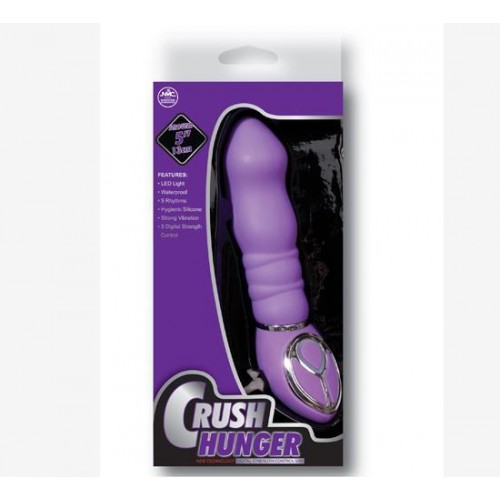 Crush Hunger Dijital Güç Kontrollü Vibratör Mor 3