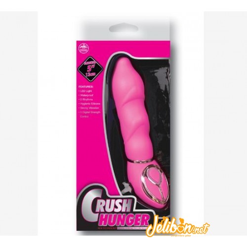 Crush Hunger Dijital Güç Kontrollü Vibratör Pembe 2