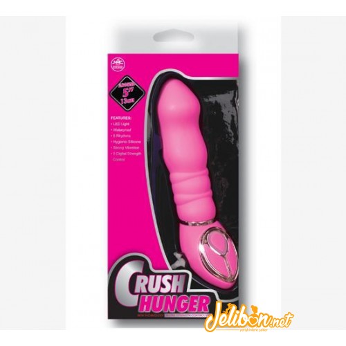 Crush Hunger Dijital Güç Kontrollü Vibratör Pembe 3