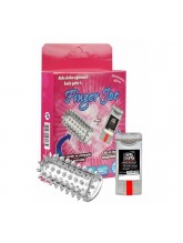 Finger Joe Tırtıklı Parmak Kılıfı ve Kayganlaştırıcı Jel Seti