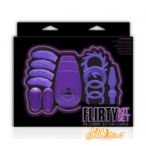 Flirty Kit Çiftler için Aşk Seti 3 (Mor)