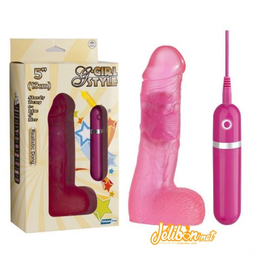 G Girl Style Pembe 13 cm Jel Vibratör