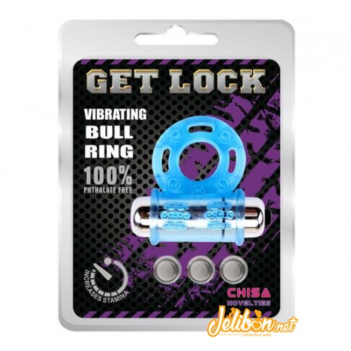 Get Lock Titreşimli Mavi Penis Halkası