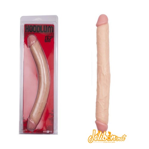 Hoodlum Çift Taraflı 43cm Ten Rengi Dildo