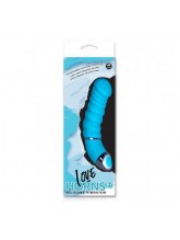 Love Horns 11,5 cm Silikon Vibratör - Mavi 