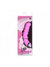 Love Horns 11,5 cm Silikon Vibratör - Pembe