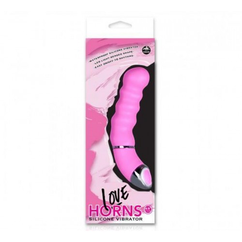 Love Horns 11,5 cm Silikon Vibratör - Pembe