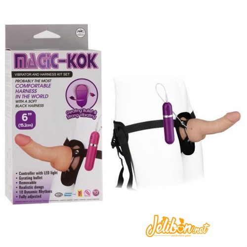 Magic Kok 15cm LoveClone Belden Bağlamalı Protez Penis