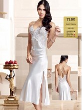 Nurteks 7182 Saten Gecelik