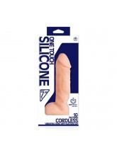 One Touch Silicone 18cm Kablosuz Vibratör - Ten