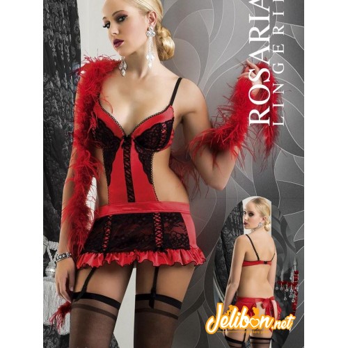 Rosaria 2134 Fantazi Jartiyer Büstiyer Takım