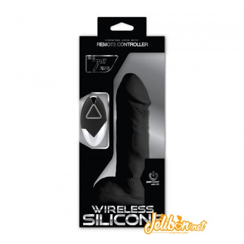 Wireless Silicone Kablosuz Ultra Gerçekçi Vibratör - Zenci 18cm