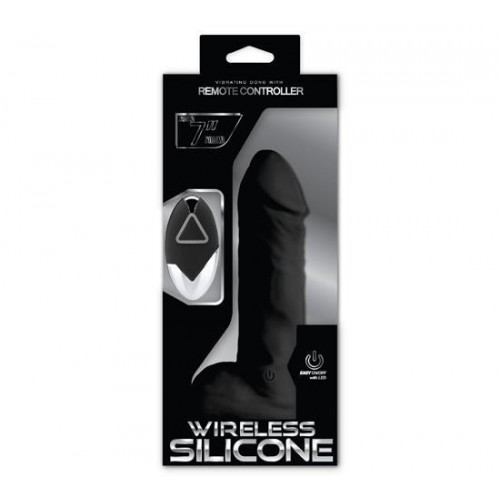 Wireless Silicone Kablosuz Ultra Gerçekçi Vibratör - Zenci 18cm