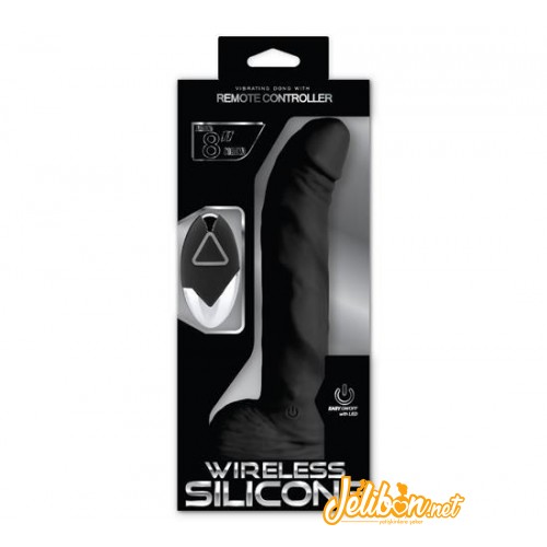 Wireless Silicone Kablosuz Ultra Gerçekçi Vibratör - Zenci 20cm